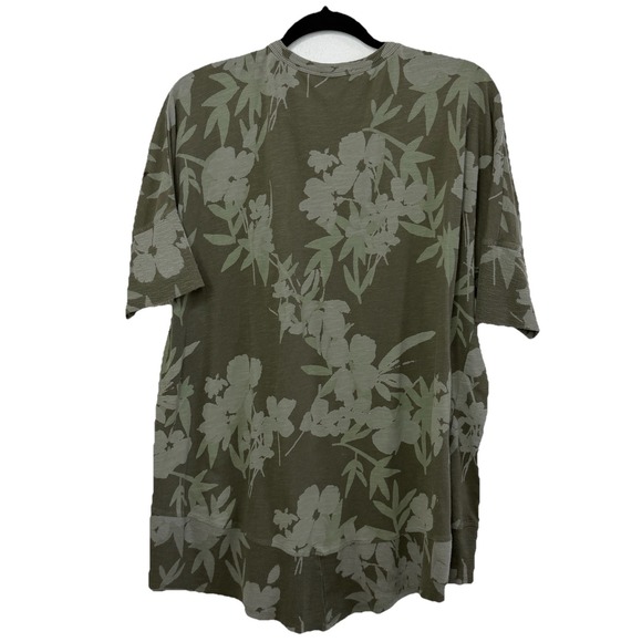 Sundance Embroidered Floral Tunic Top XL Olive Green Boho Cottagecore - Picture 14 of 15